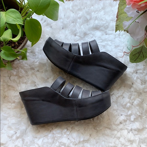 Chocolat Blu Shoes - Chocolat Blu Walker Leather Wedge